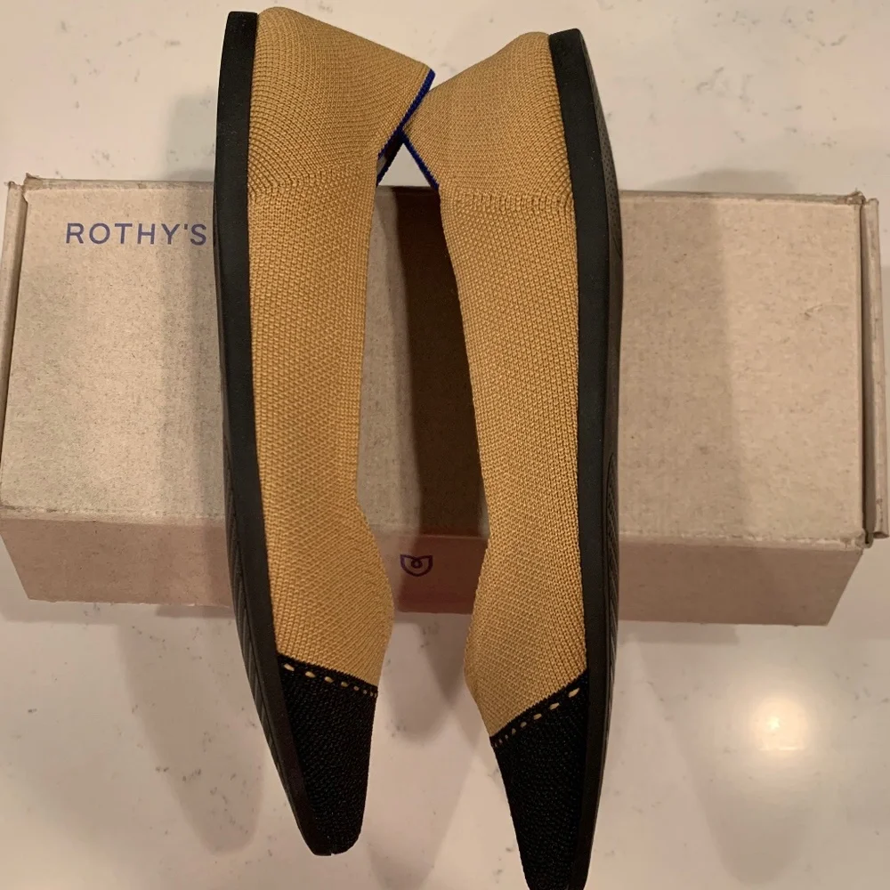 Rothy’s Women’s Point Camel Captoe Size 7.5 NWT - Picture 5 of 8